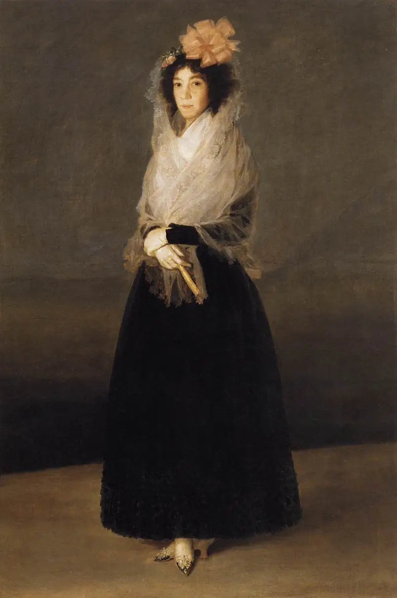 Reproduction du tableau « La comtesse del Carpio, marquise de La Solana - Francisco de Goya » par Alpha Reproduction en peinture à l’huile