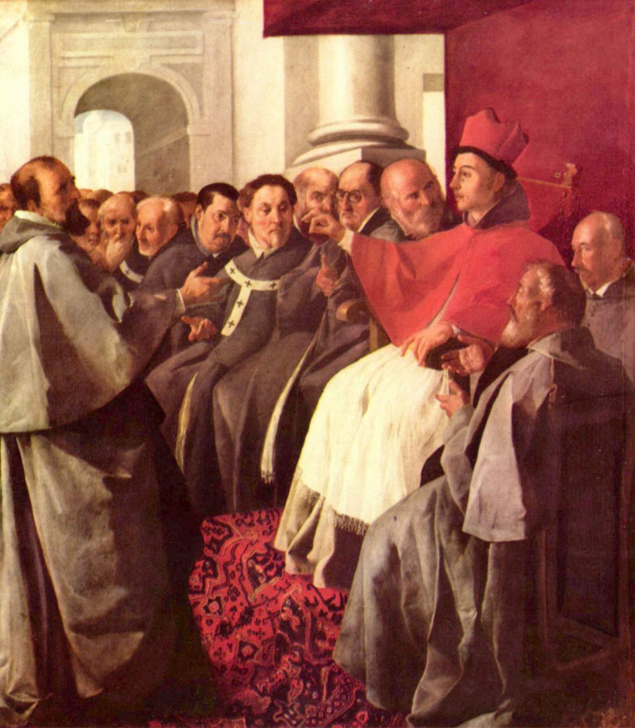 Saint Bonaventure au concile de Lyon - Francisco de Zurbarán