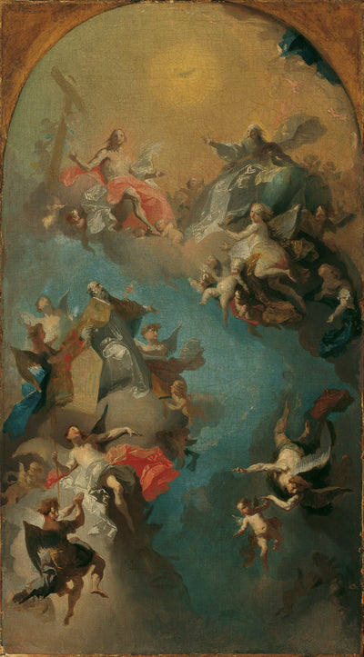 La réception de saint Augustin dans le ciel - Franz Anton Maulbertsch
