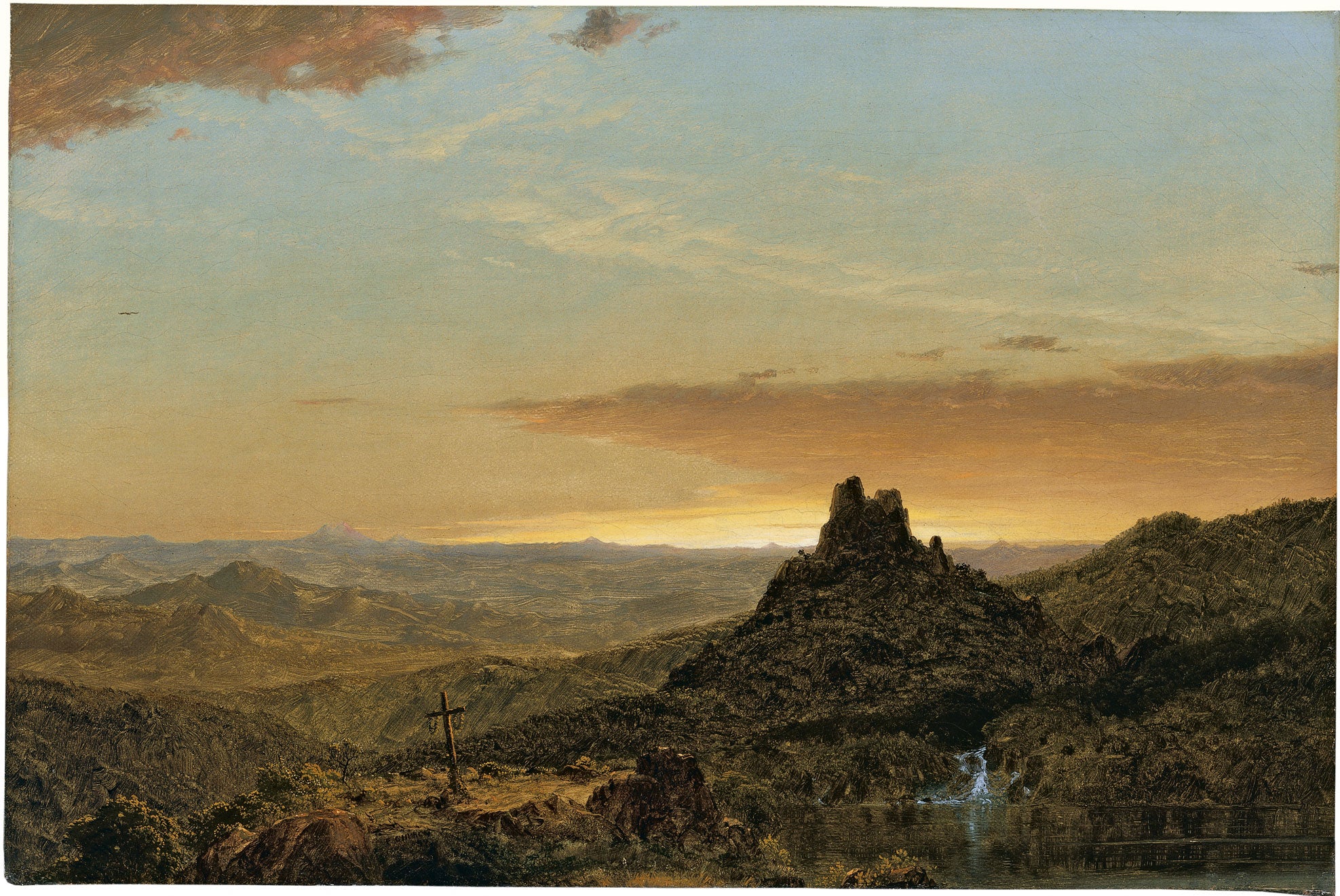 Croix dans un paysage agreste - Frederic Edwin Church