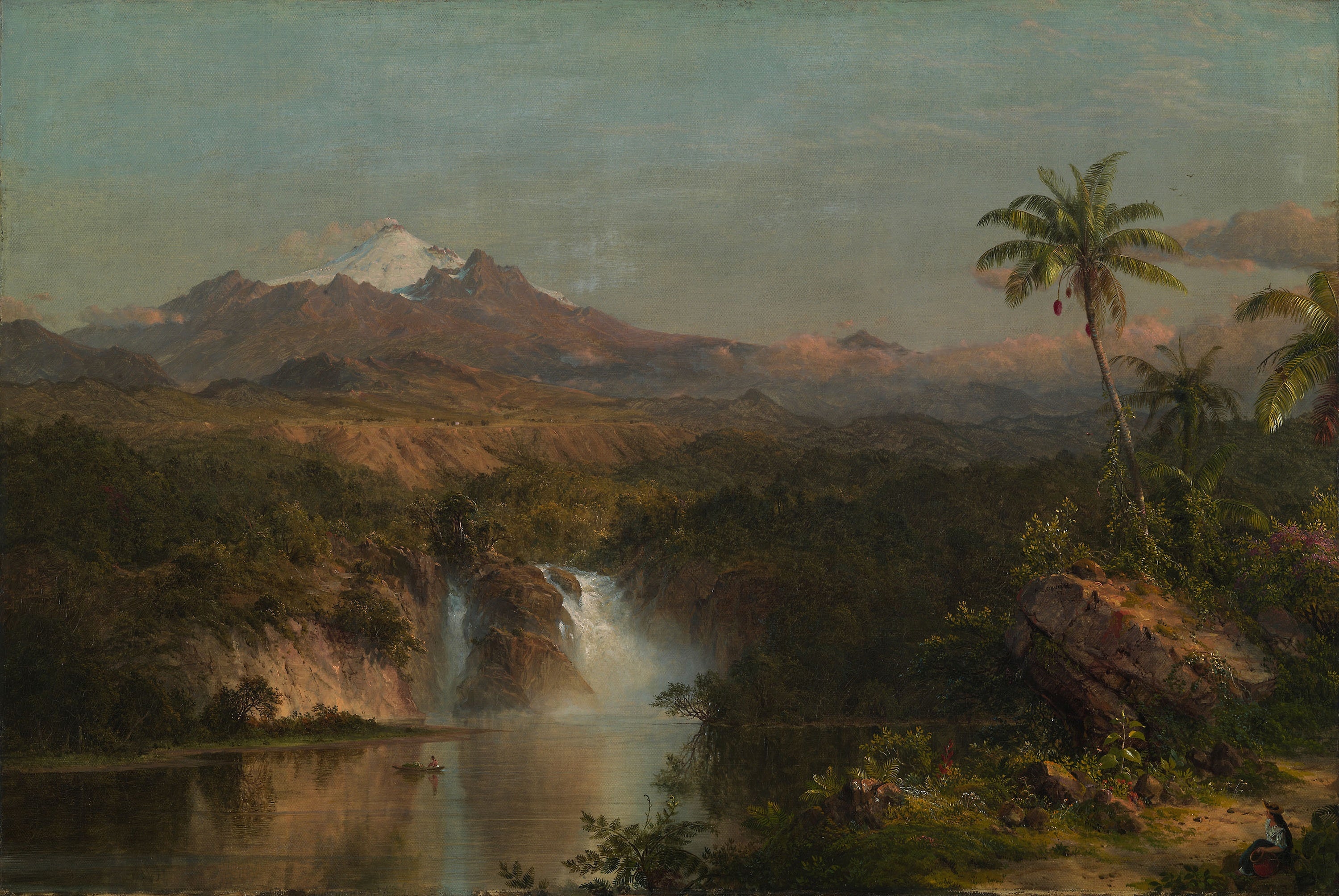 Vue du Cotopaxi - Frederic Edwin Church