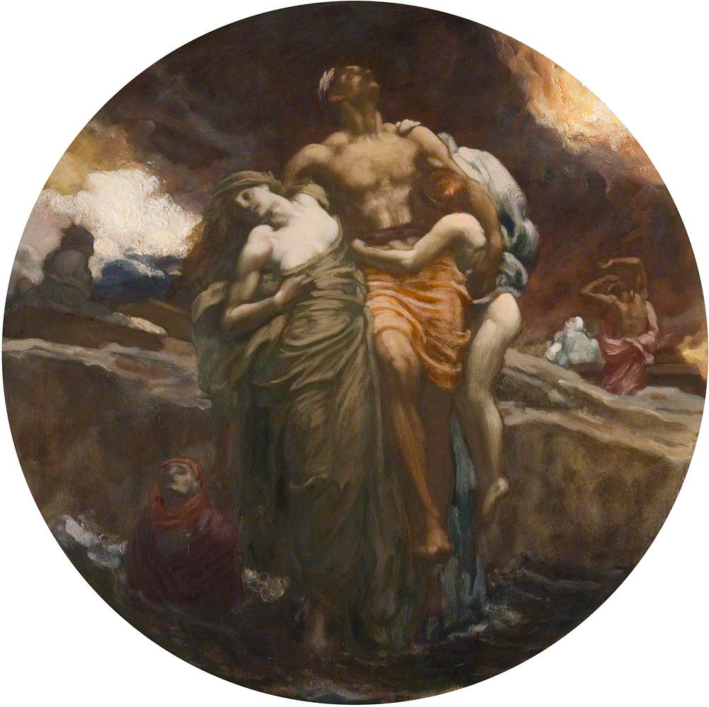 Étude pour « Et la mer rendit les morts qui étaient en elle » - Frederic Leighton