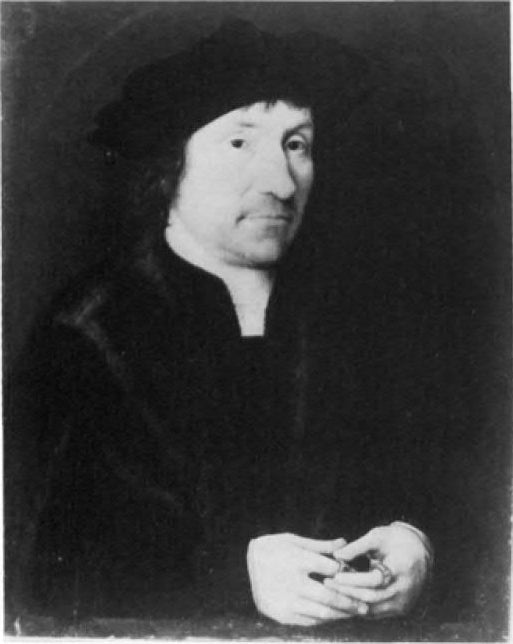 Portrait d'un gentleman retirant une bague - Joos van Cleve