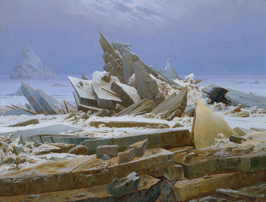 Reproduction du tableau « La Mer de glace - Caspar David Friedrich » par Alpha Reproduction en peinture à l’huile