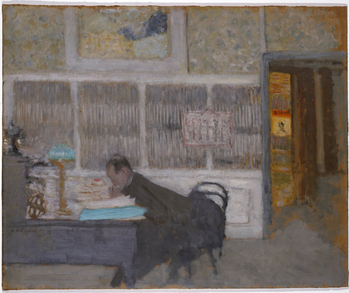 À la revue blanche (Portrait de Félix Fénéon). - Édouard Vuillard