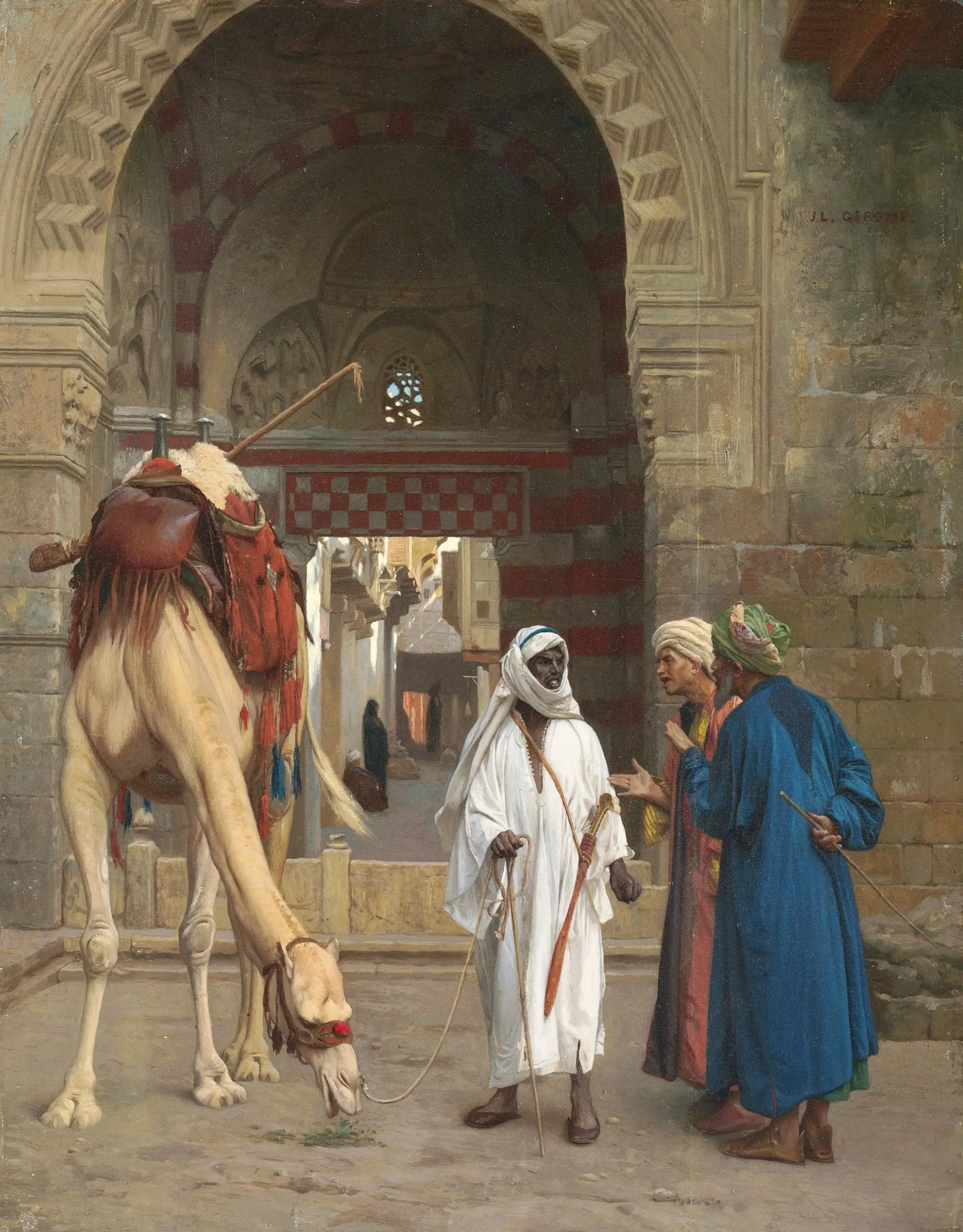 Reproduction du tableau « Dispute d'Arabes - Jean-Léon Gérôme » par Alpha Reproduction en peinture à l’huile