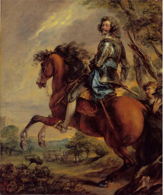 Portrait d'Albert de Ligne, prince van Arenberg, à cheval - Thomas Gainsborough