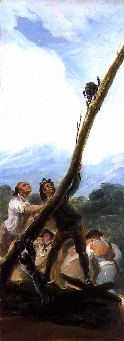 Reproduction du tableau « Chat harcelé - Francisco de Goya » par Alpha Reproduction en peinture à l’huile