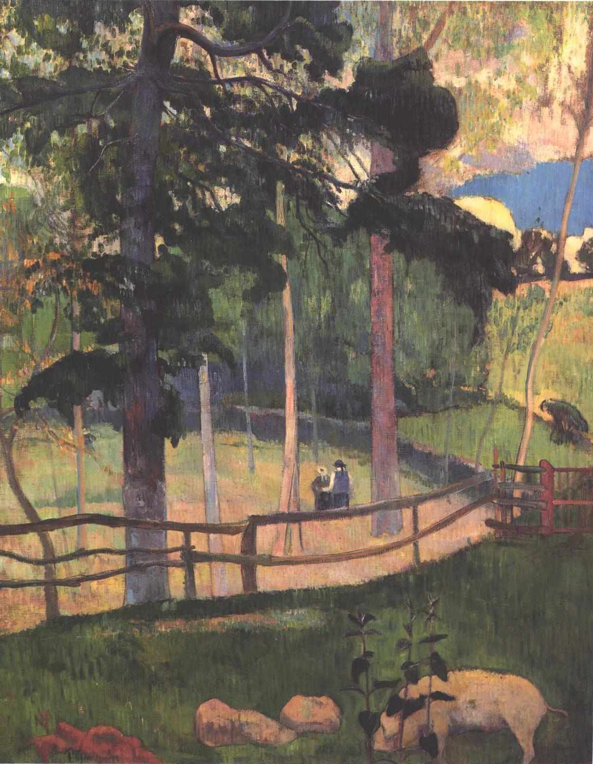 Reproduction du tableau « Promenade sentimentale - Paul Gauguin » par Alpha Reproduction en peinture à l’huile