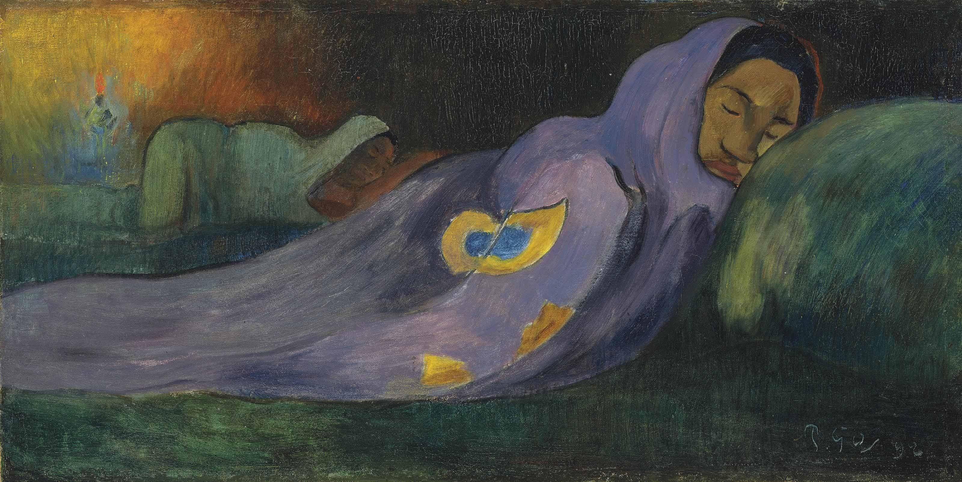 Reproduction du tableau « Le rêve - Paul Gauguin » par Alpha Reproduction en peinture à l’huile