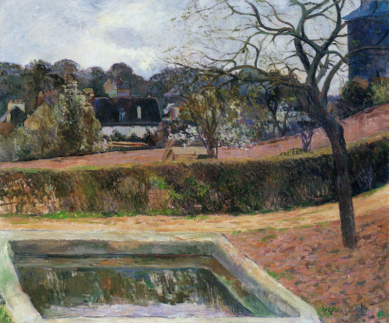 Reproduction du tableau « Le Bassin, ou Le Bassin carré - Paul Gauguin » par Alpha Reproduction en peinture à l’huile