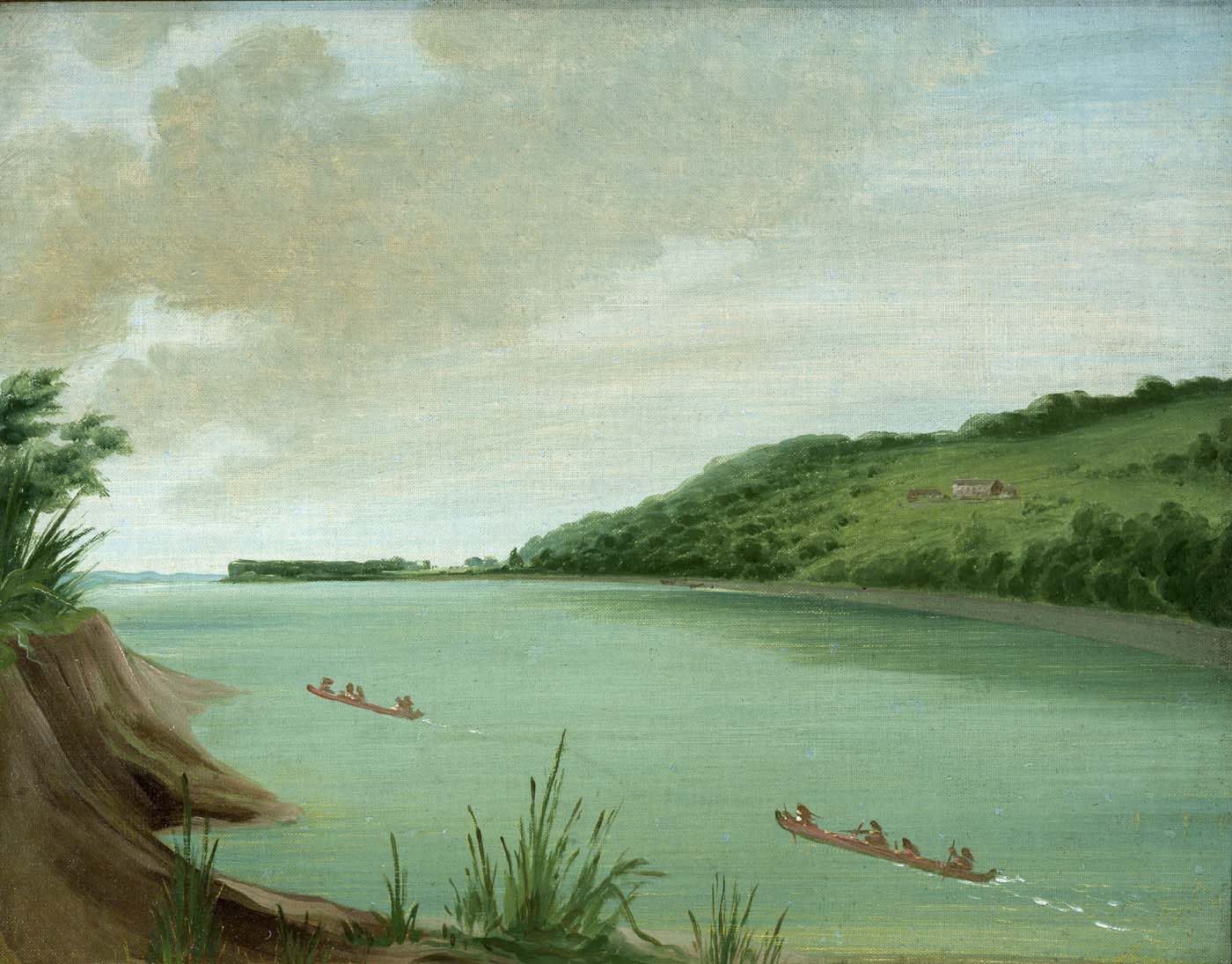 Belle Vue, Agence indienne du major Dougherty, 870 milles au-dessus de Saint-Louis - George Catlin