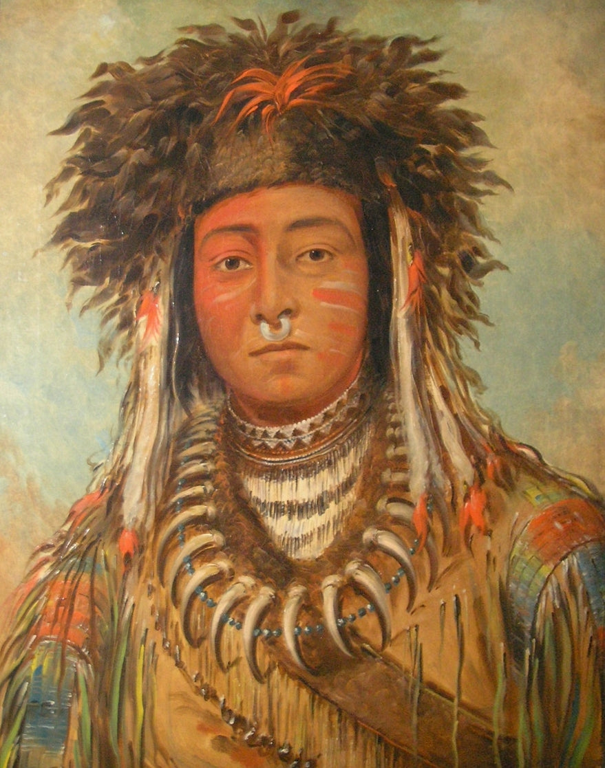 Chef des garçons - Ojibbeway - George Catlin