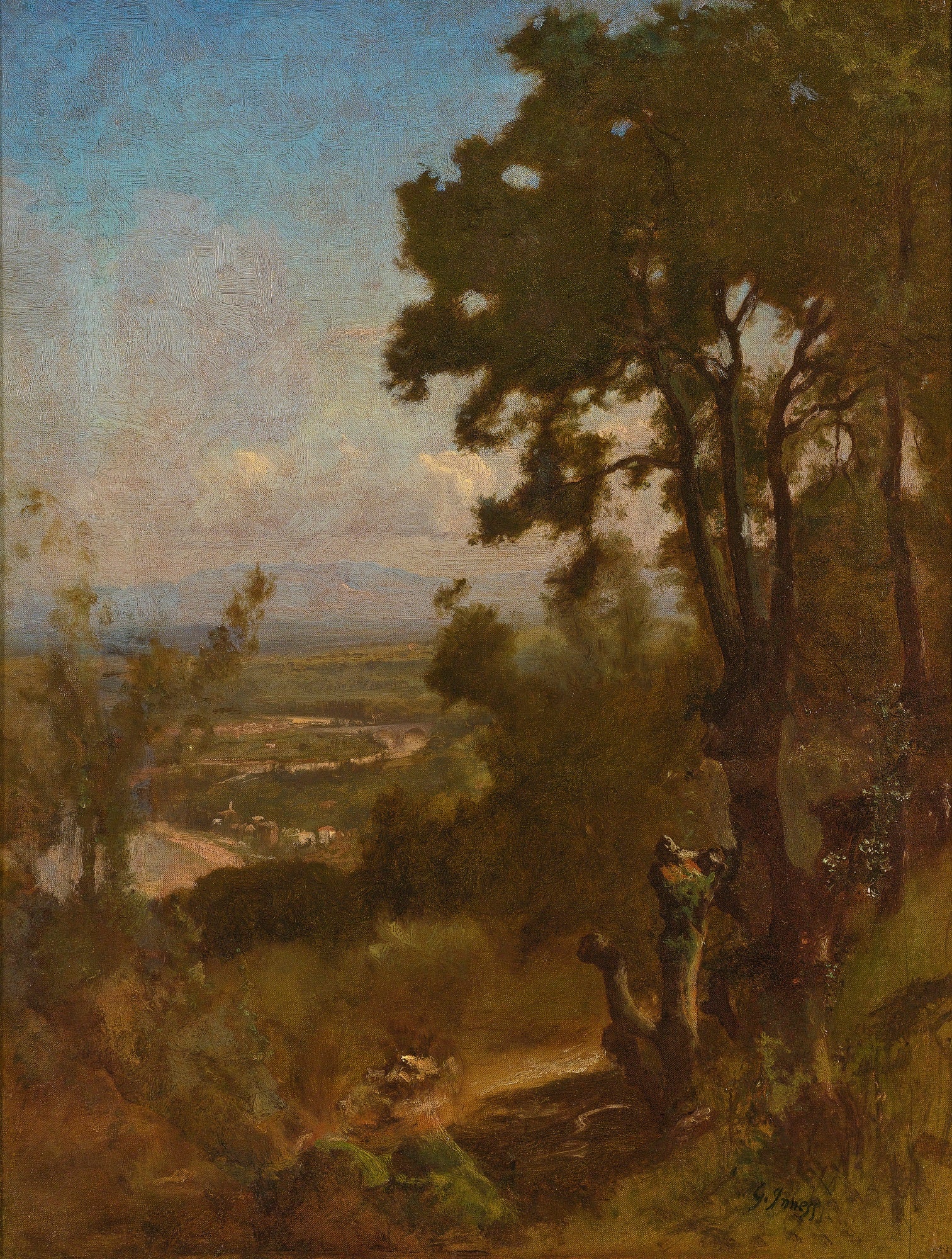 Vallée près de Pérouse - George Inness