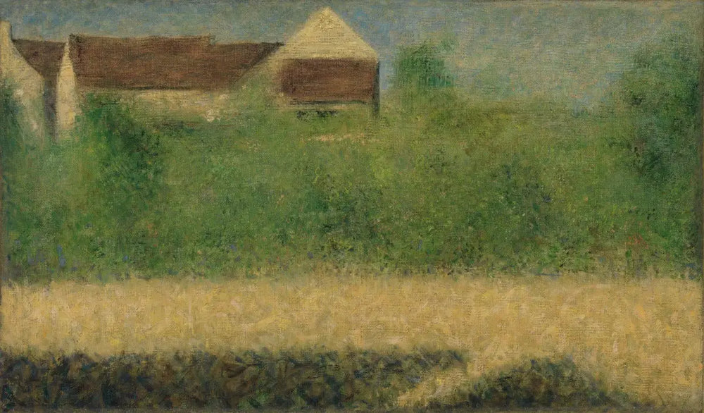 Reproduction du tableau « Maisons et jardin - Georges Seurat » par Alpha Reproduction en peinture à l’huile