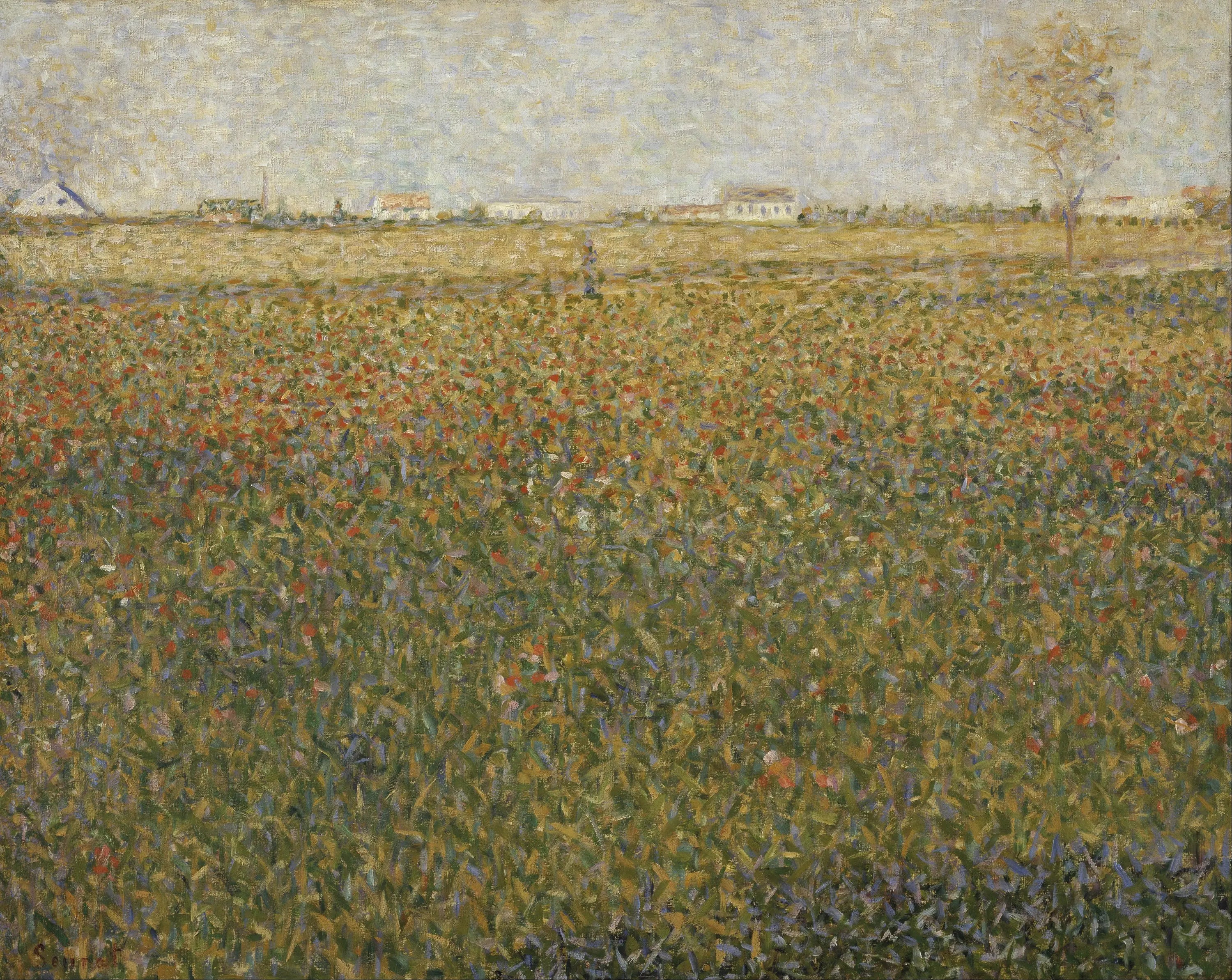 Reproduction du tableau « La Luzerne, Saint-Denis - Georges Seurat » par Alpha Reproduction en peinture à l’huile