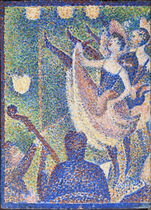Étude pour « Le Chahut » — Courtauld, Georges Seurat, 1890