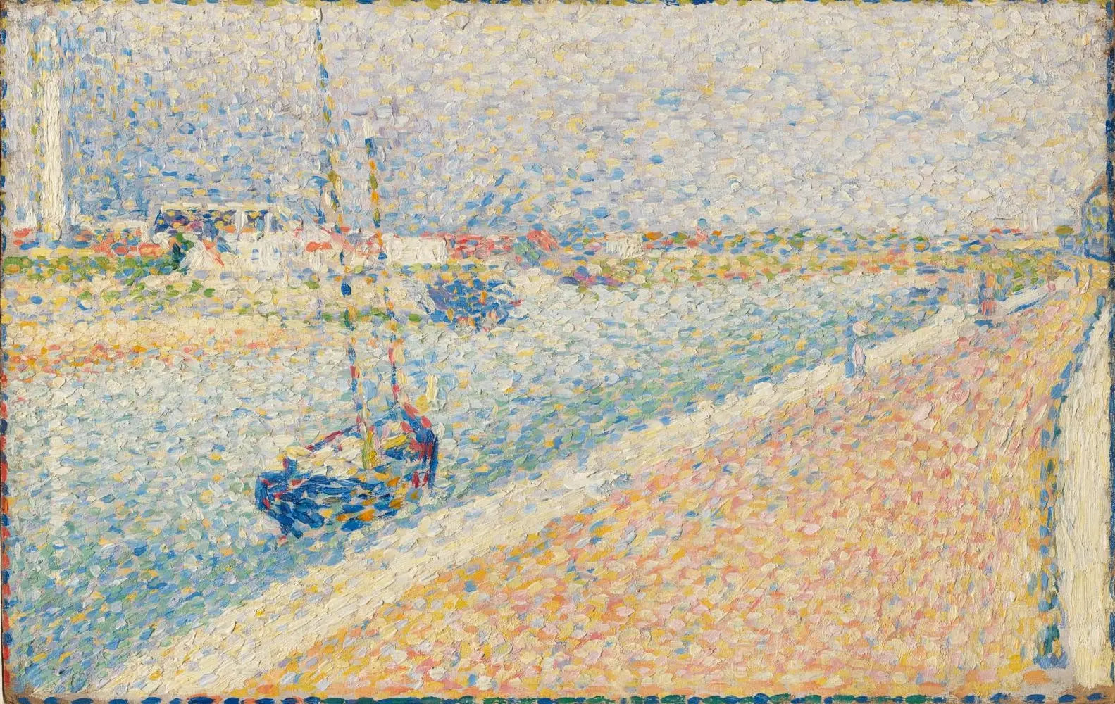 Reproduction du tableau « Le Canal à Gravelines, Petit-Fort-Philippe - Georges Seurat » par Alpha Reproduction en peinture à l’huile