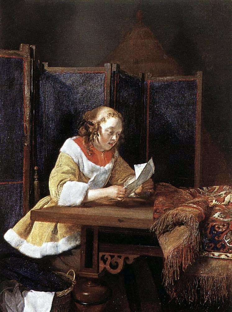 Lecture de la lettre - Gerard ter Borch