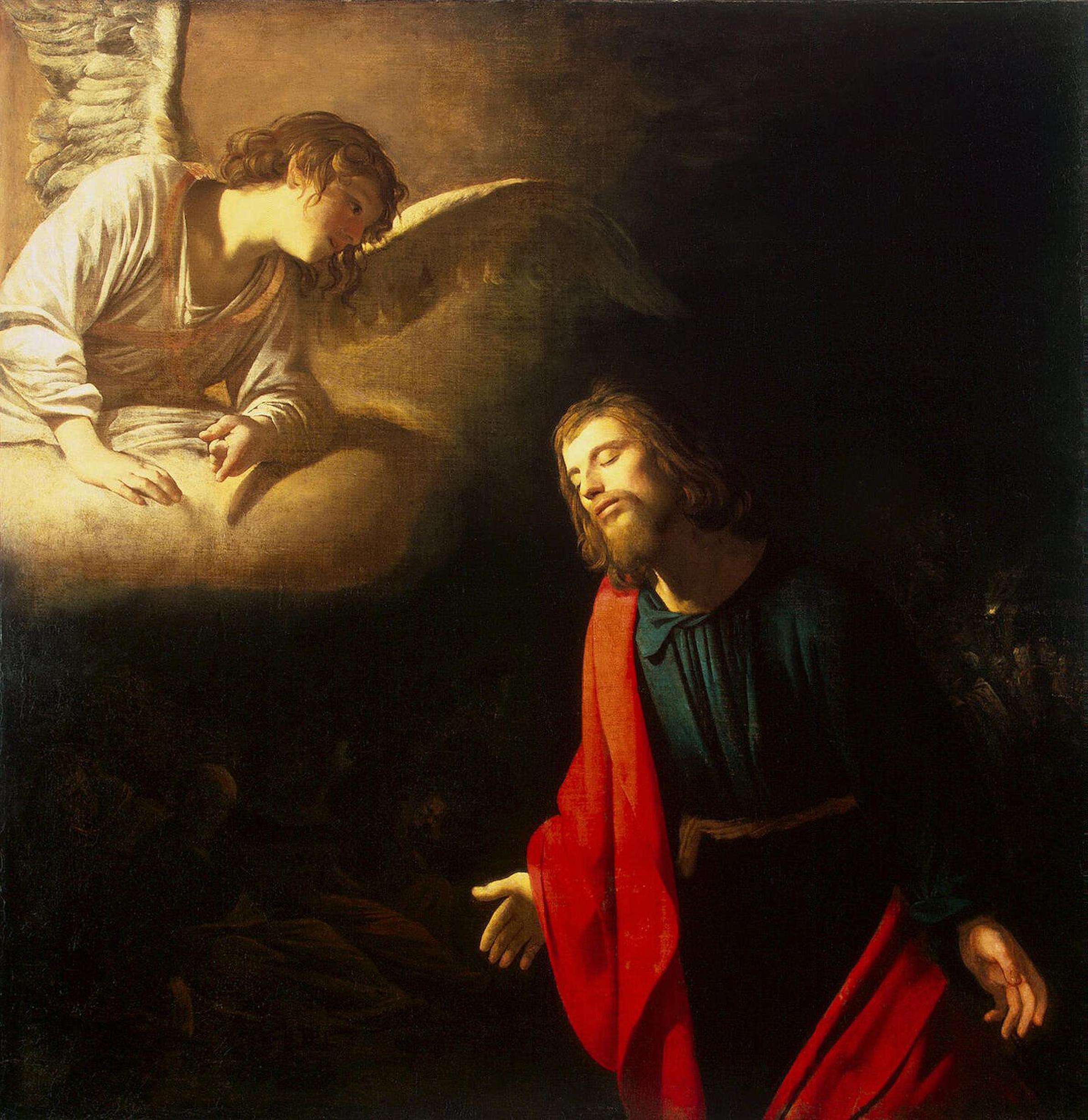 Le Christ au jardin de Gethsémani (L'agonie au jardin) - Gerrit van Honthorst