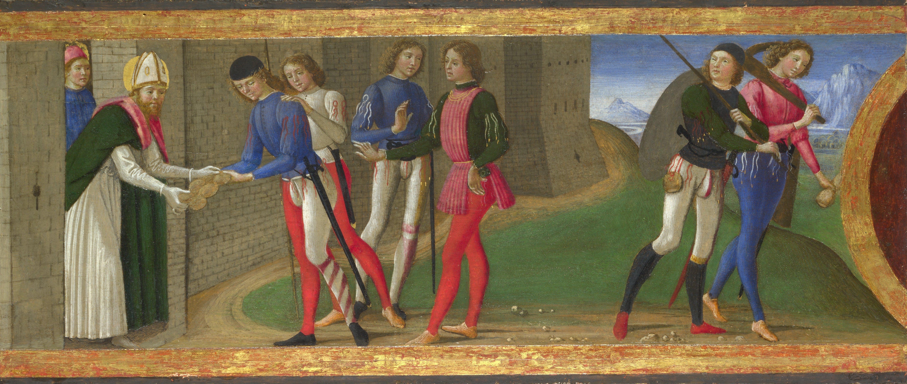 Une légende des saints Juste et Clément de Volterra - Domenico Ghirlandaio