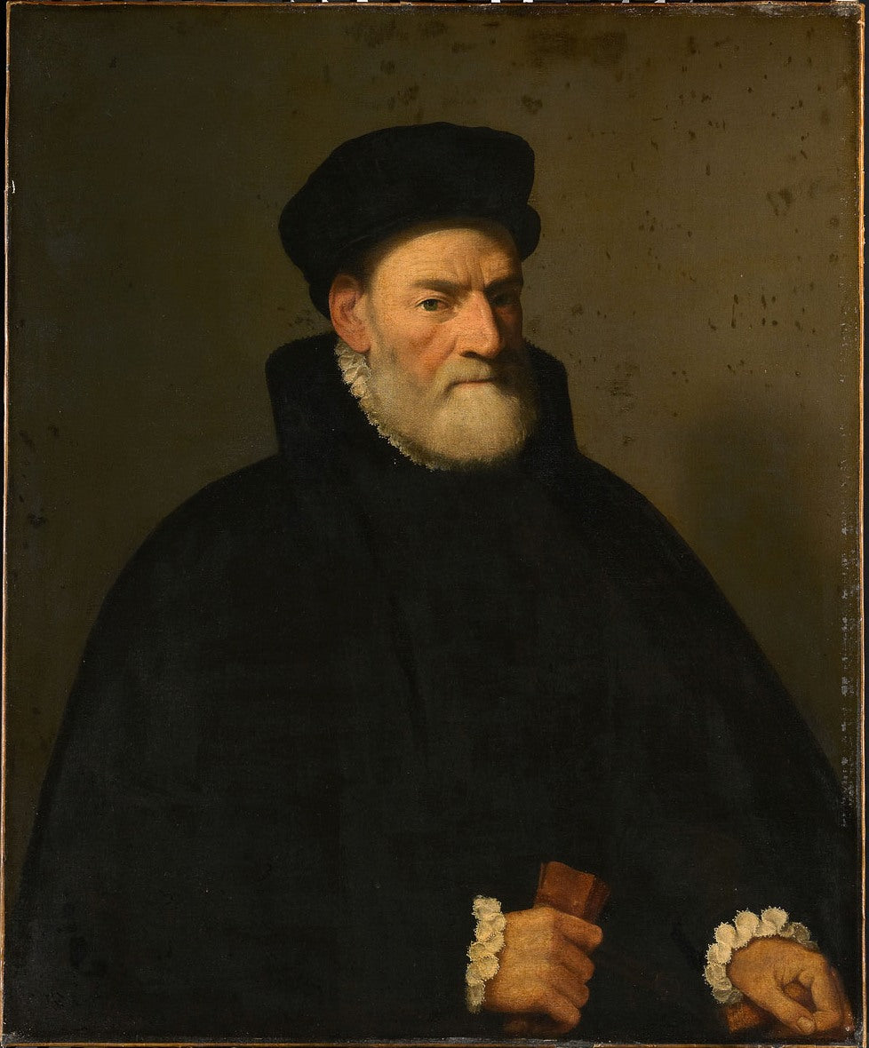 Portrait d'un vieil homme, probablement Vercellino Olivazzi, sénateur de Bergame - Giovanni Battista Moroni