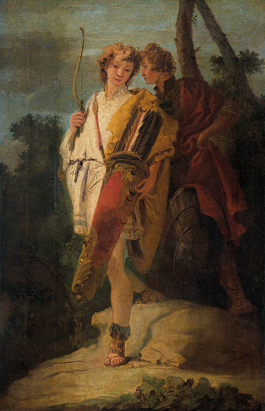 Reproduction du tableau « Telemachus et Mentor - Giovanni Battista Tiepolo » par Alpha Reproduction en peinture à l’huile