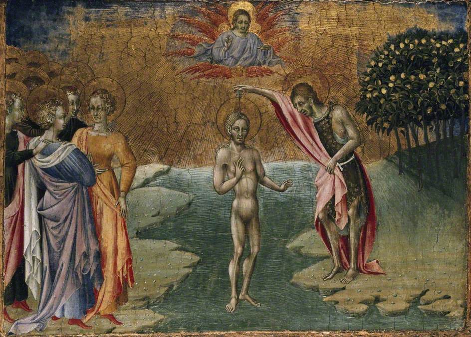 Le baptême du Christ - Giovanni di Paolo