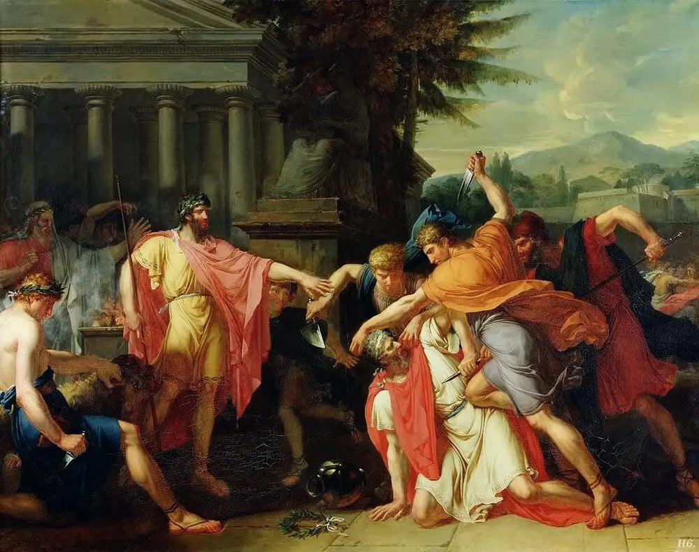 Romulus faisant tuer Tatius - Anne-Louis Girodet - Alpha Reproduction