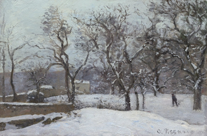 פארק טירת פונט תחת שלג, לובסיאן - קמיל פיסארו