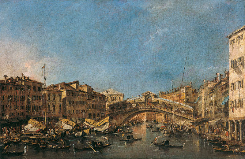 Le Pont du Rialto à Venise - Francesco Guardi