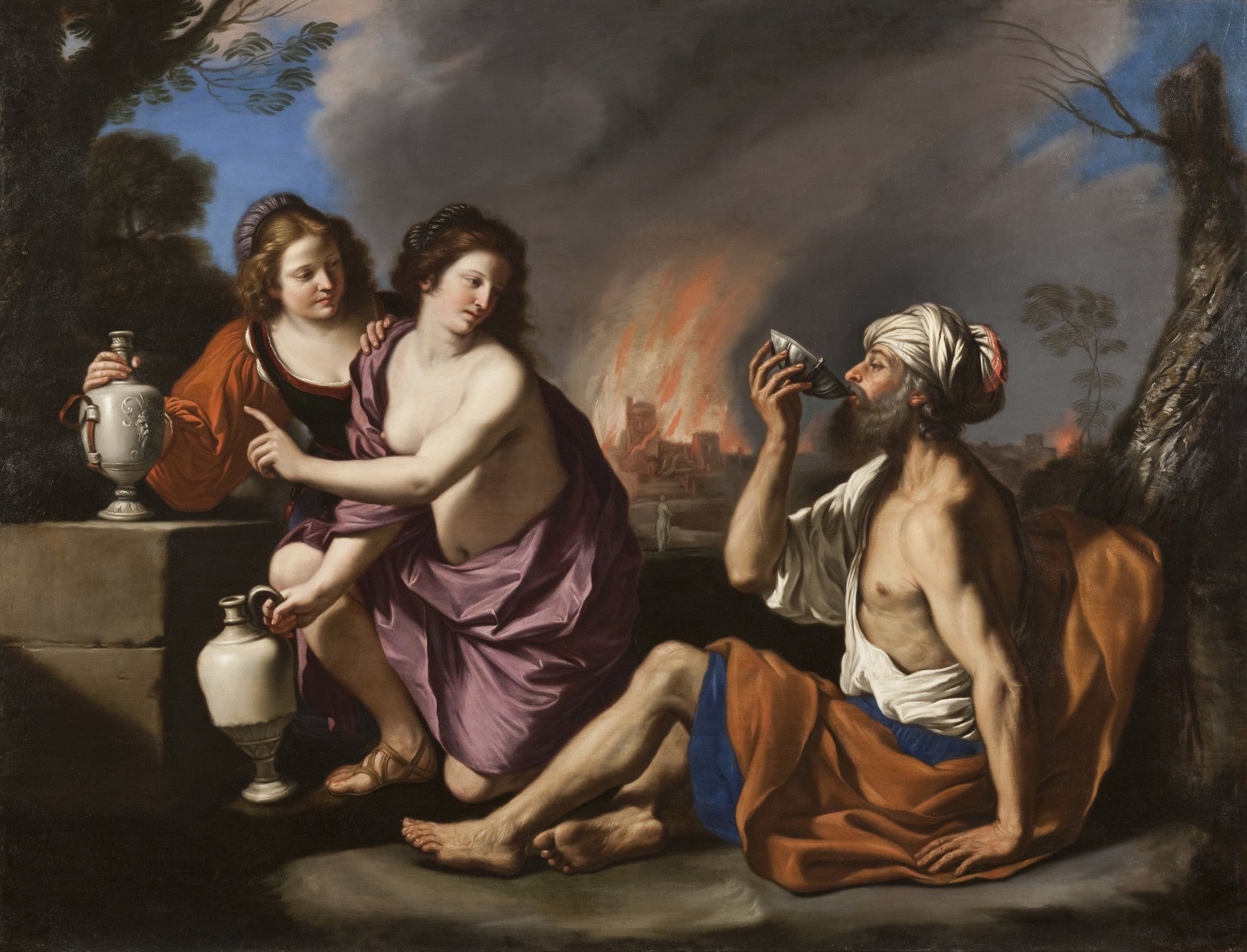 Lot et ses filles - Guercino