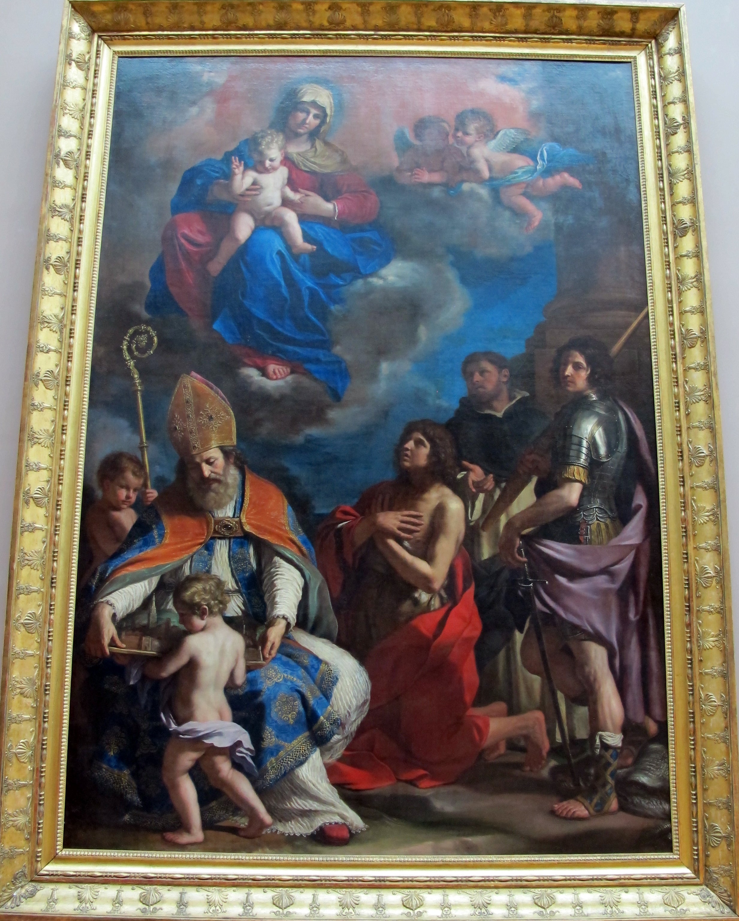 La Vierge à l'Enfant avec quatre saints - Guercino
