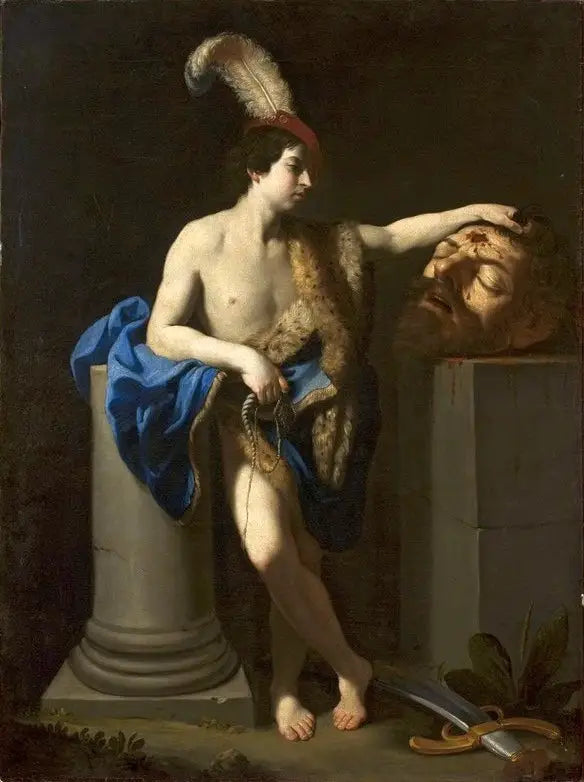 David vainqueur de Goliath. - Guido Reni - Alpha Reproduction