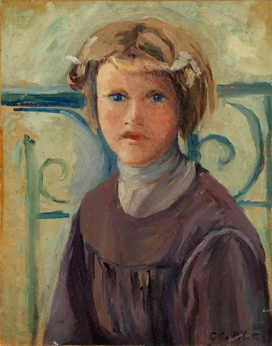 ילדה במרפסת - גוסטב קיילבוט