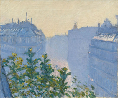 Reproduction du tableau « Rue Halévy, vue depuis un balcon - Gustave Caillebotte » par Alpha Reproduction en peinture à l’huile