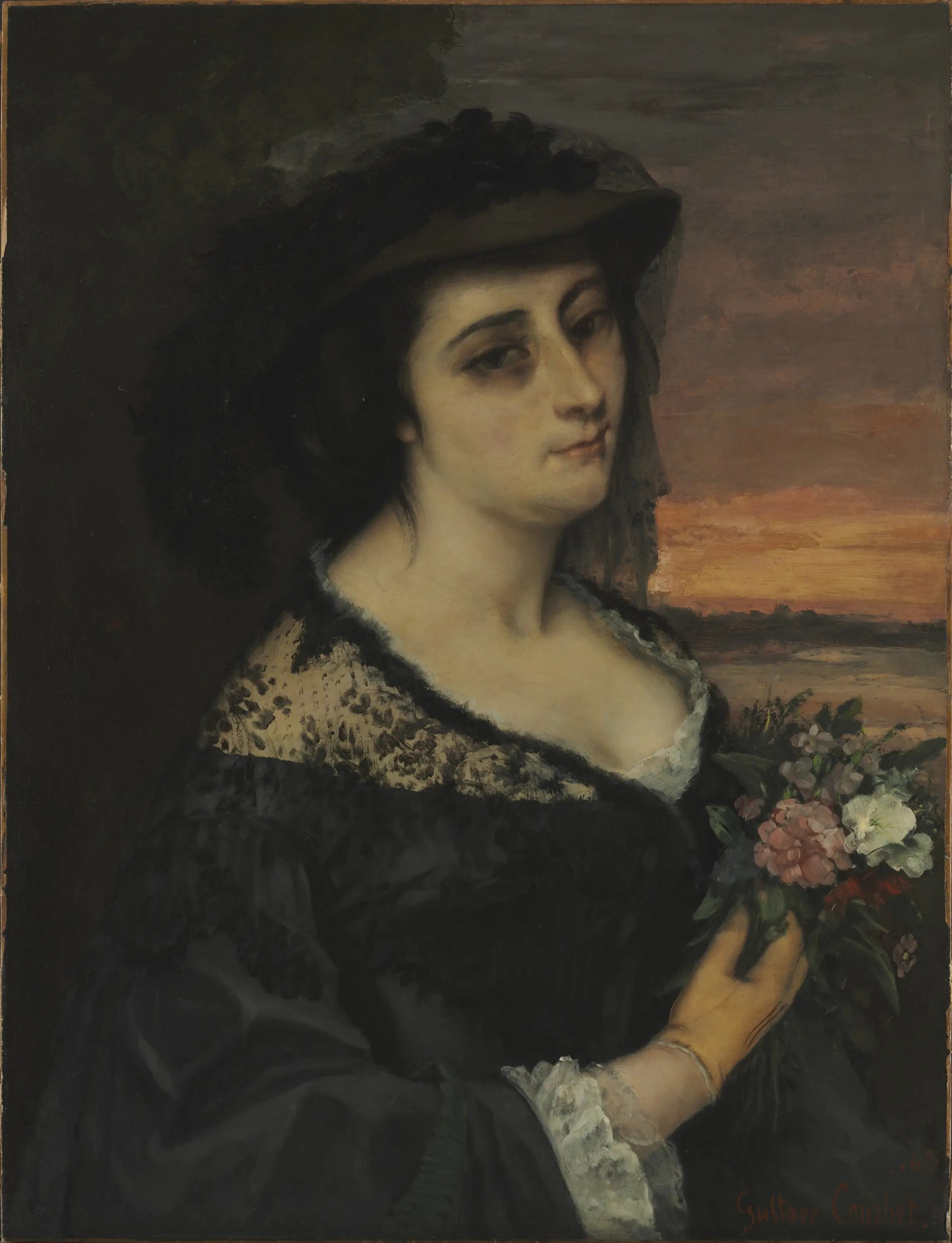Mme L... (Laure Borreau) - Gustave Courbet - Alpha Reproduction