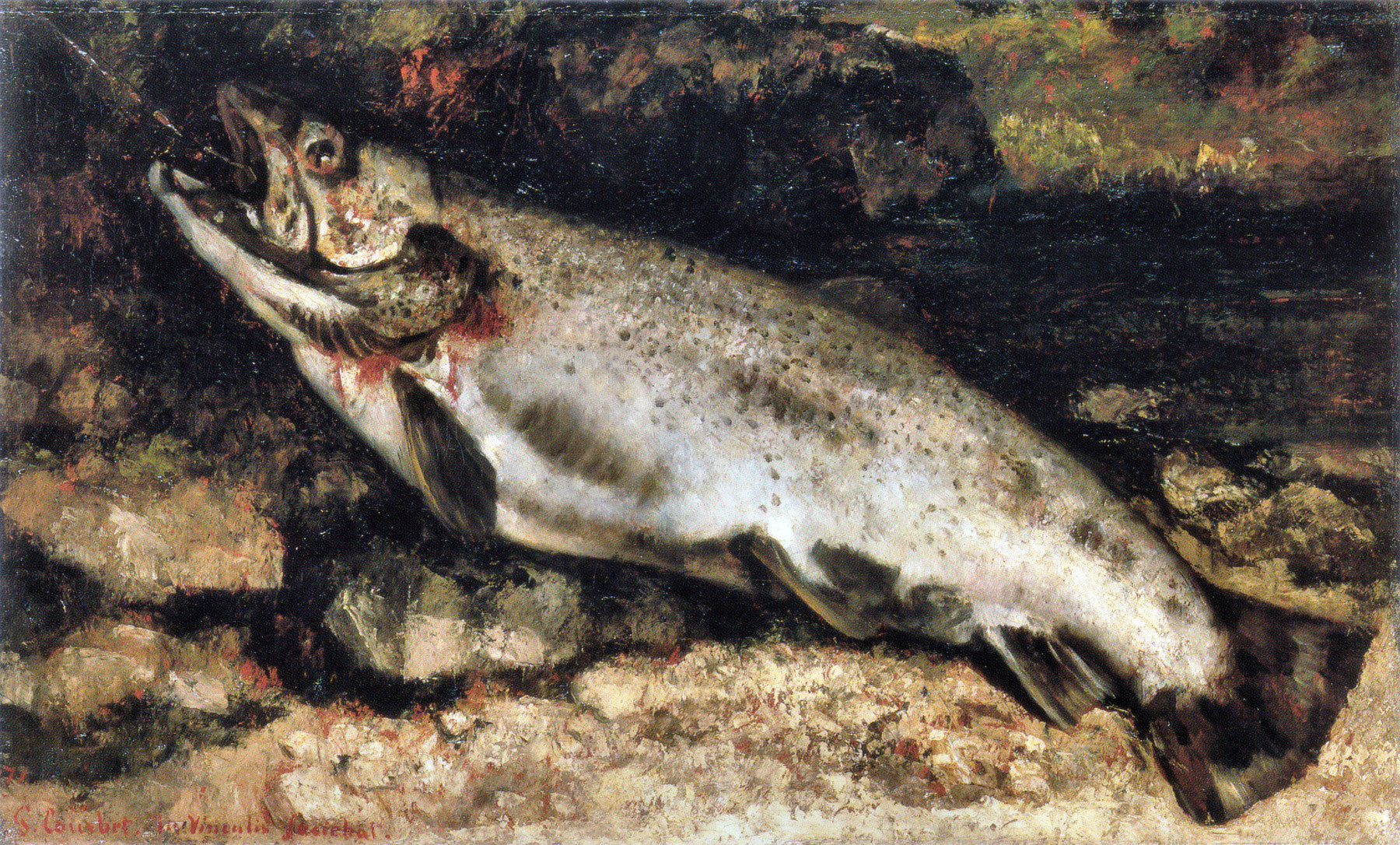La Truite - Gustave Courbet