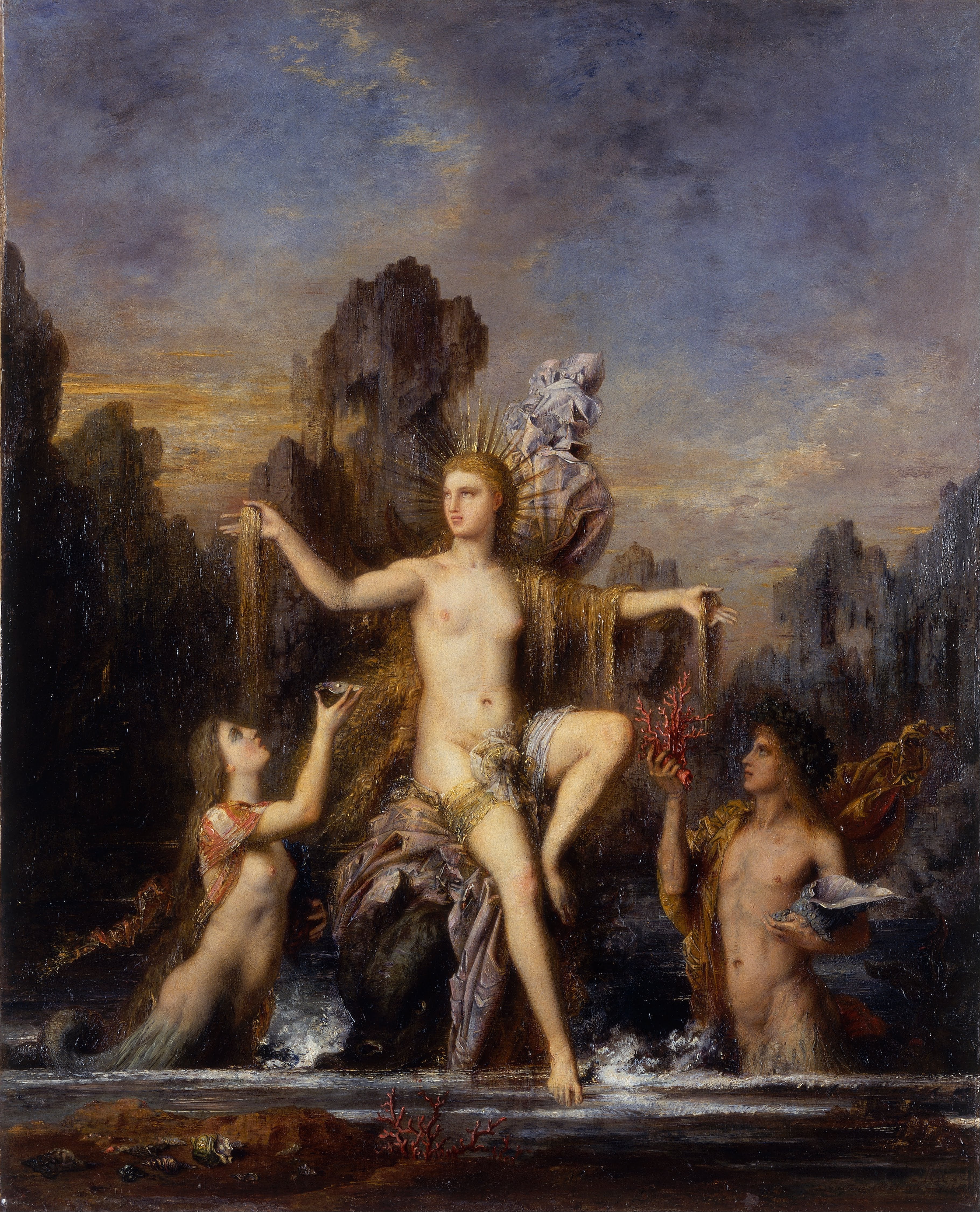 Vénus sortant de l'onde - Gustave Moreau