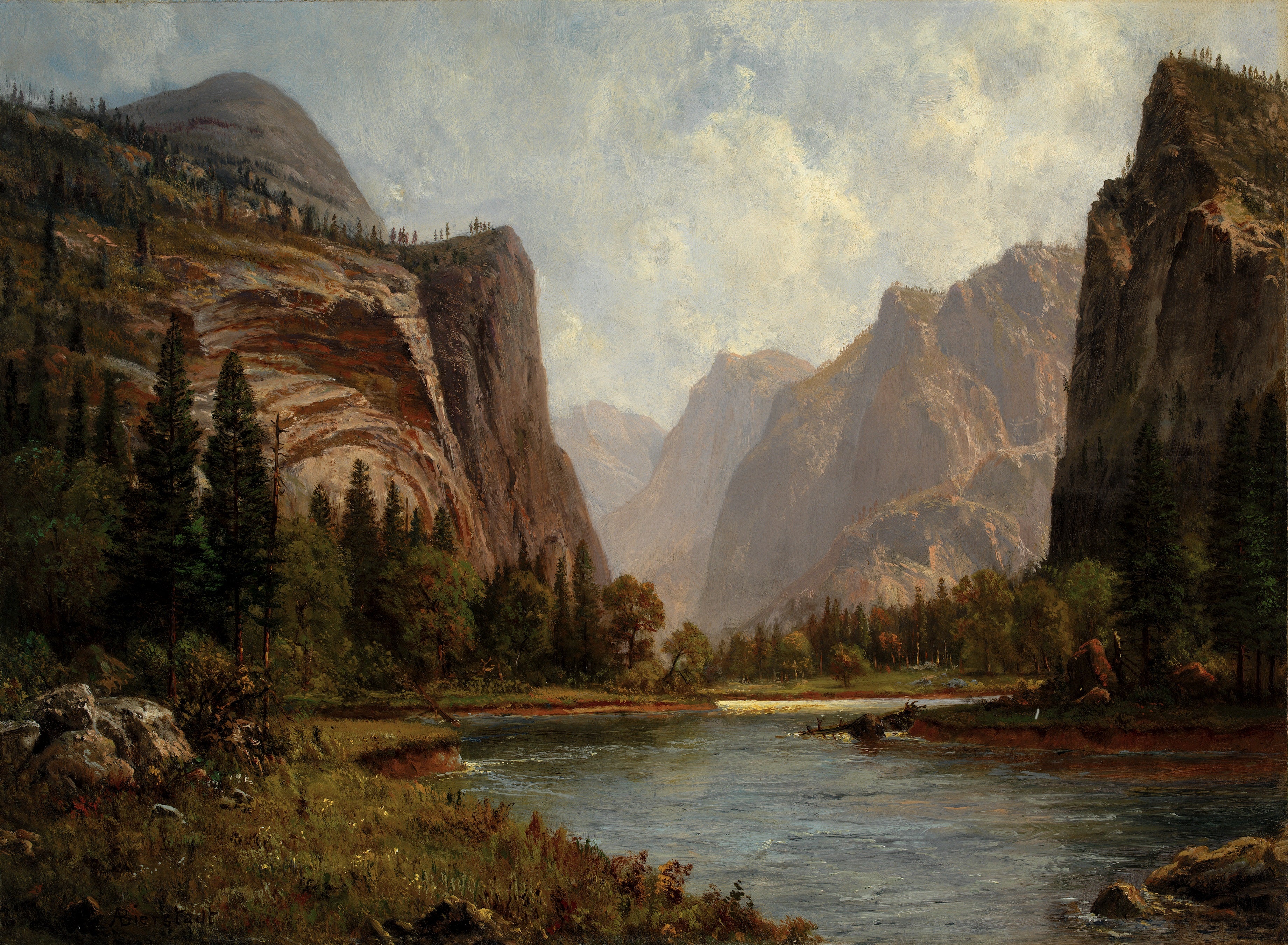Les portes du Yosemite - Albert Bierstadt