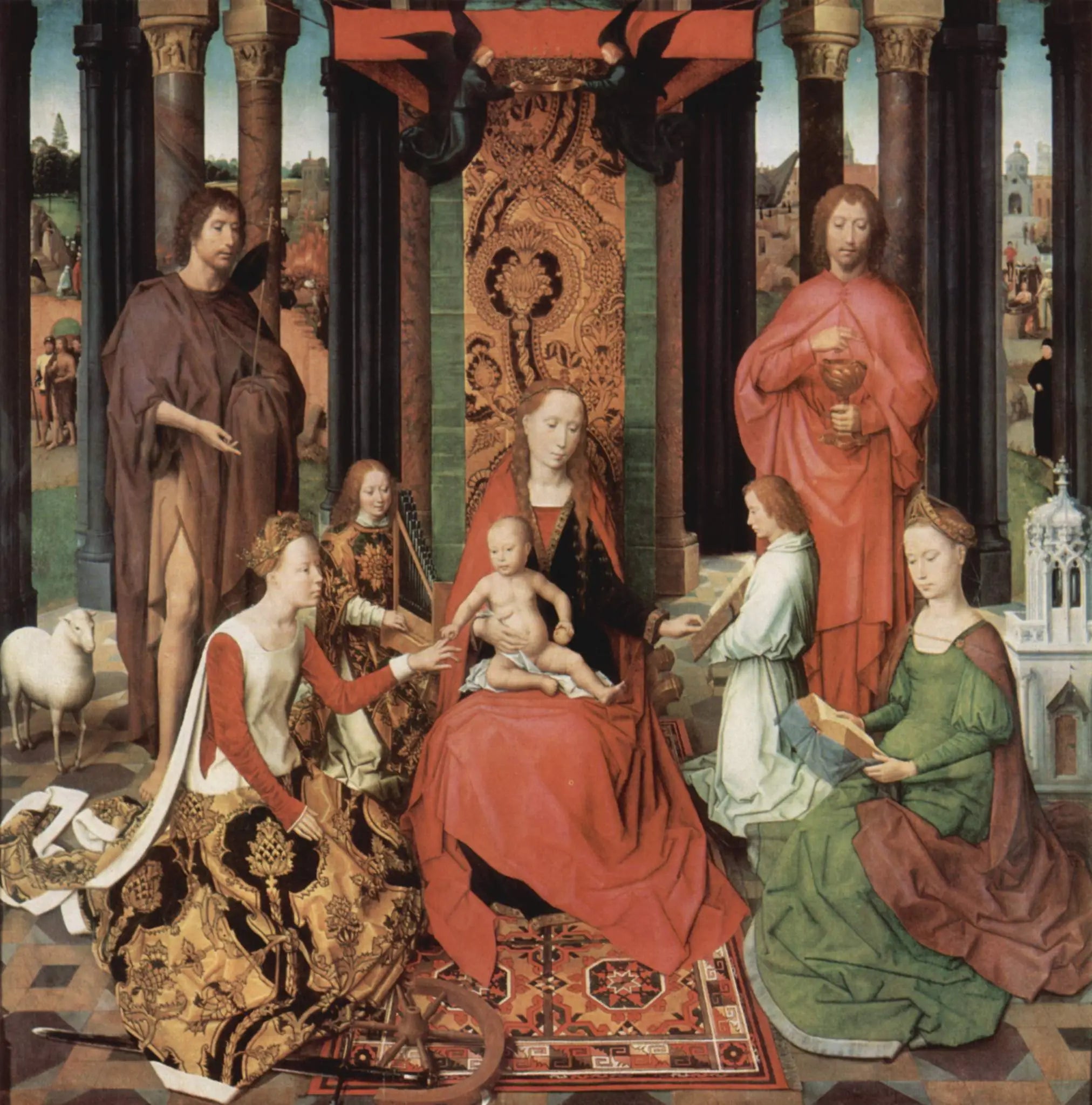 Le Mariage mystique de Sainte Catherine - Hans Memling - Alpha Reproduction