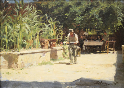 Le jardin de l’Albergo del Liri à Sora. les Abruzzes - Peder Severin Krøyer - Alpha Reproduction