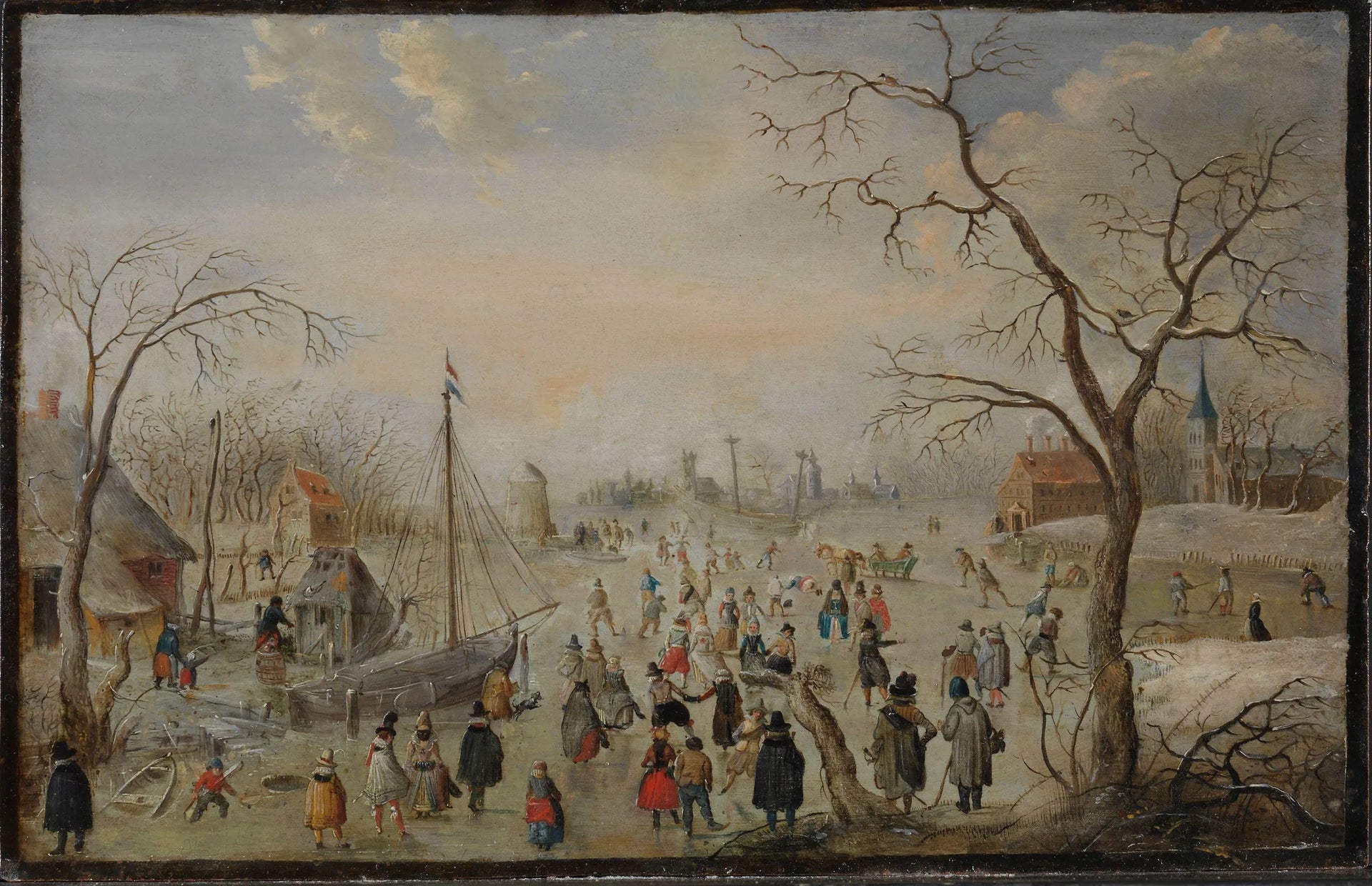 Hiver - Hendrick Avercamp image 1 copie de tableau peinte à la main