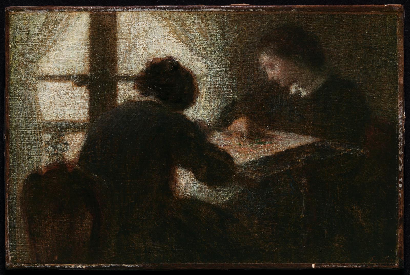 Brodeuses devant une fenêtre - Henri Fantin-Latour