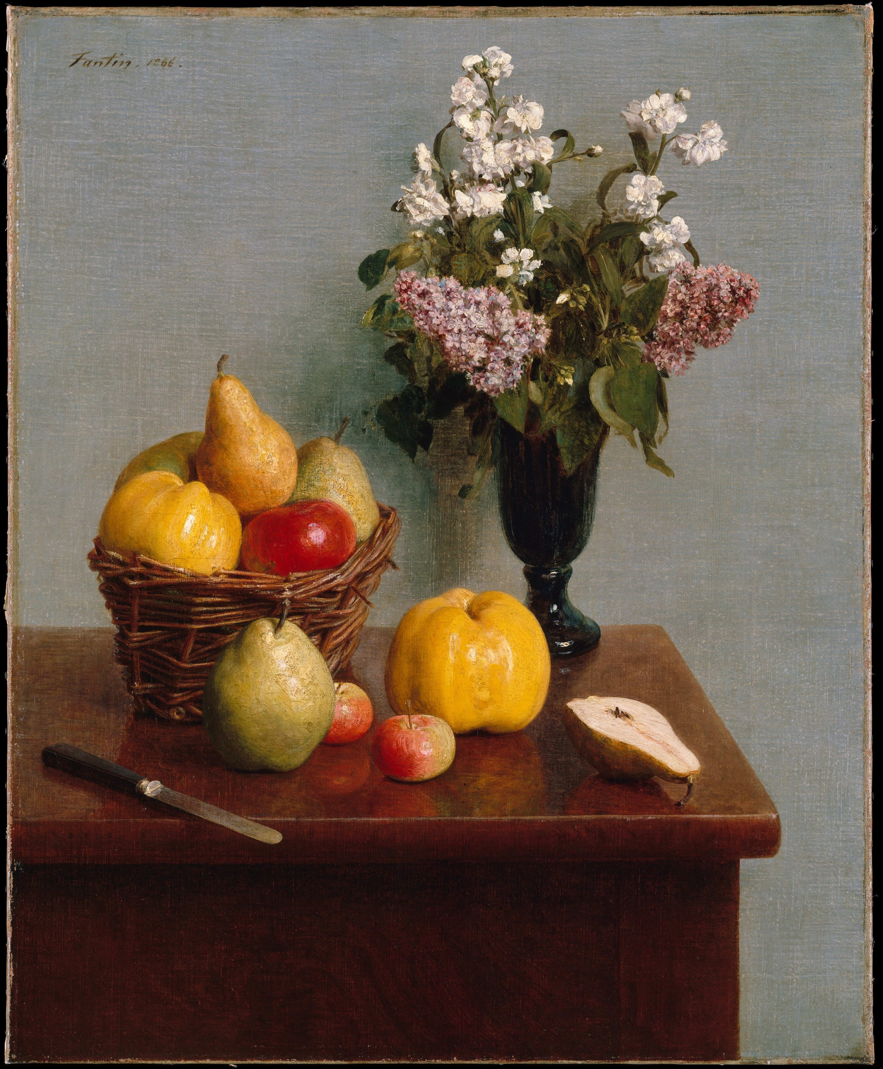 Nature morte aux fleurs et aux fruits - Henri Fantin-Latour