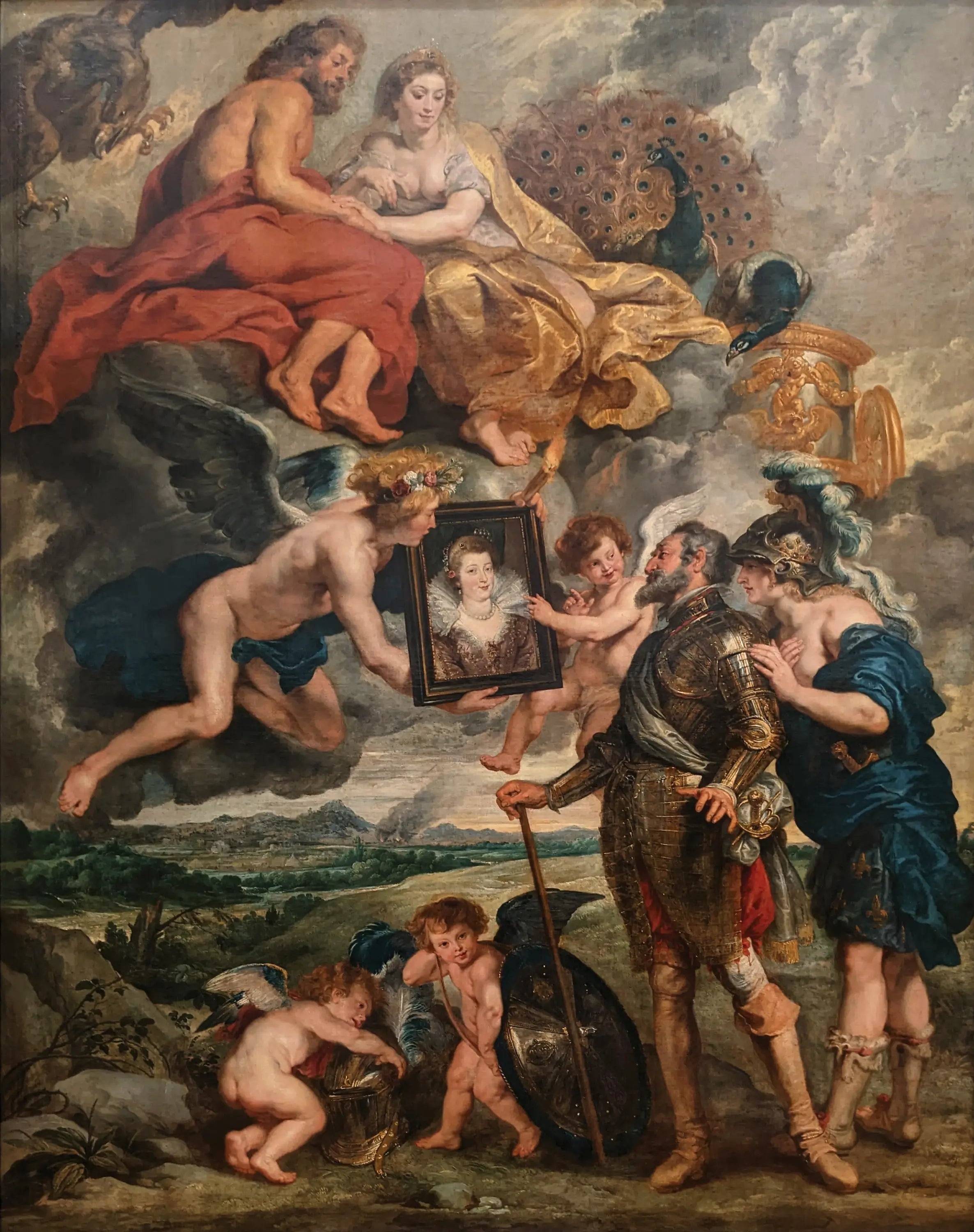 Henri IV reçoit le portrait de Marie de Médicis - Peter Paul Rubens - Alpha Reproduction