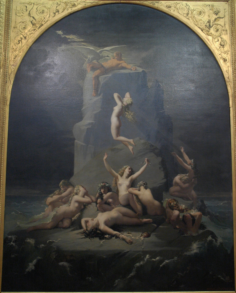 Désolation des Océanides au pied du roc où Prométhée est enchaîné - Henri Lehmann