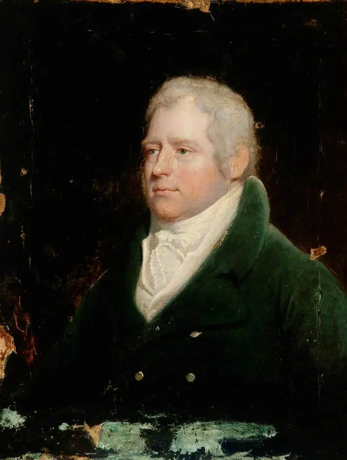 פורטרט של אציל בלבוש כחול - הנרי רייבור