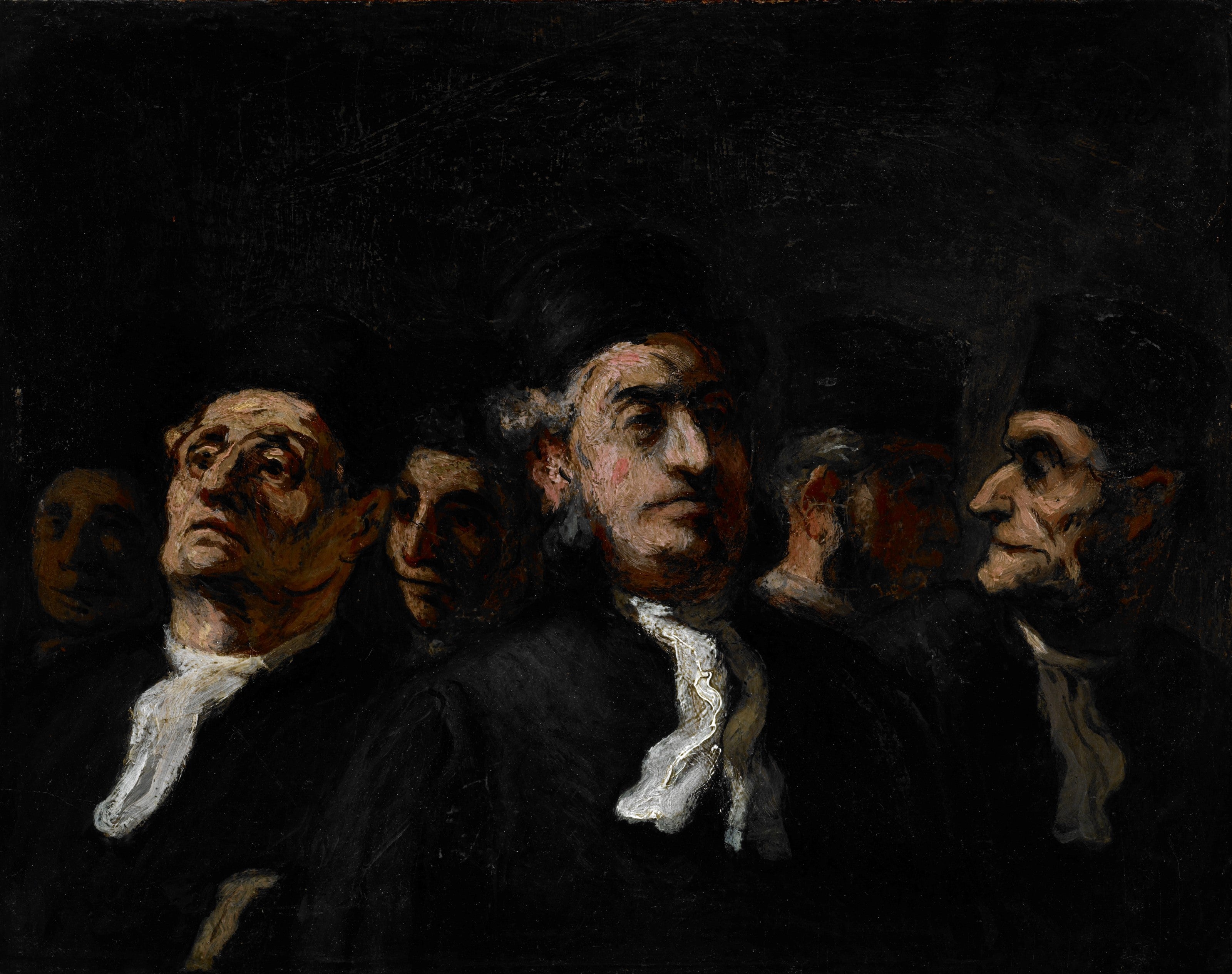 Une réunion d'avocats - Honoré Daumier