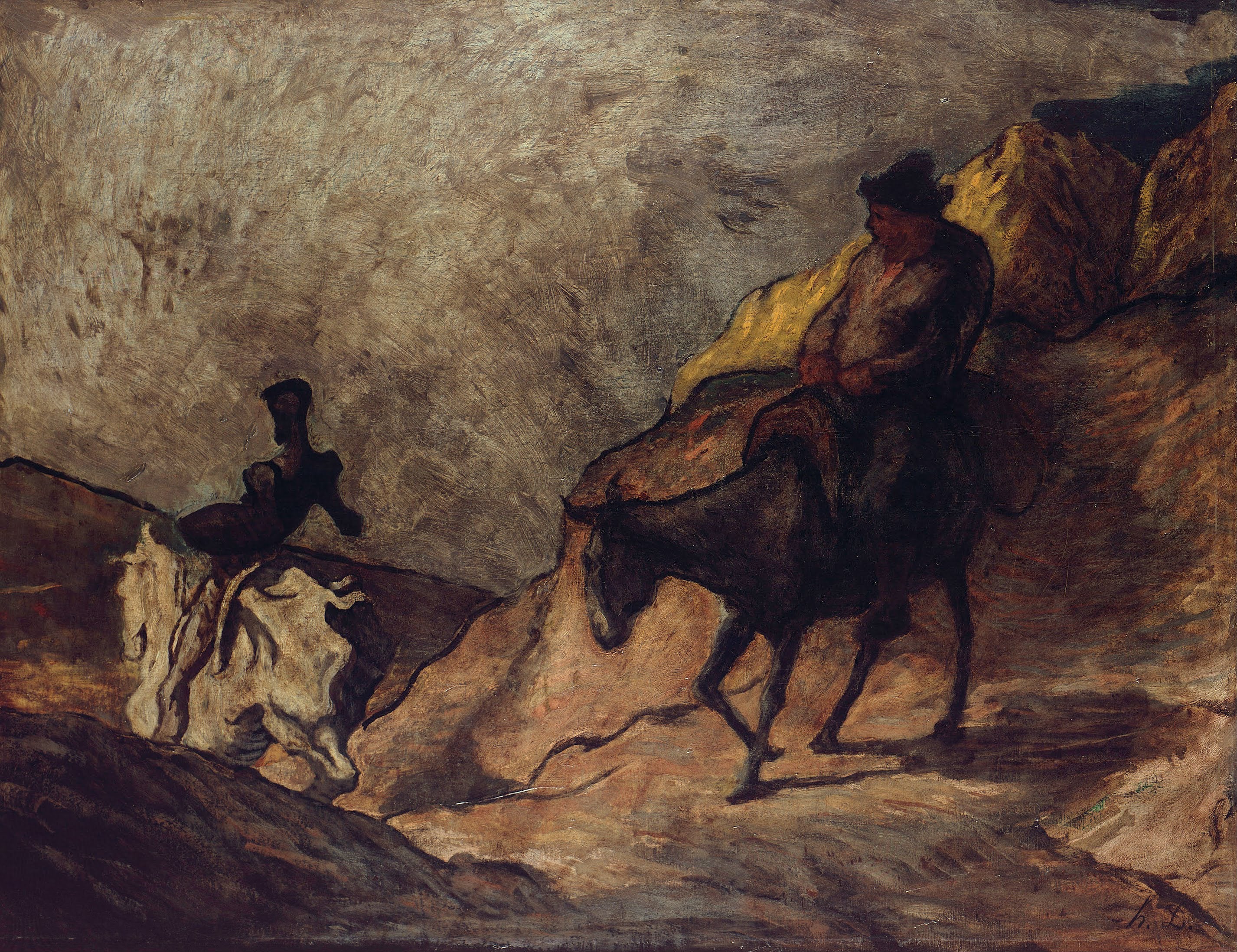 Don Quichotte et Sancho Pansa - Honoré Daumier